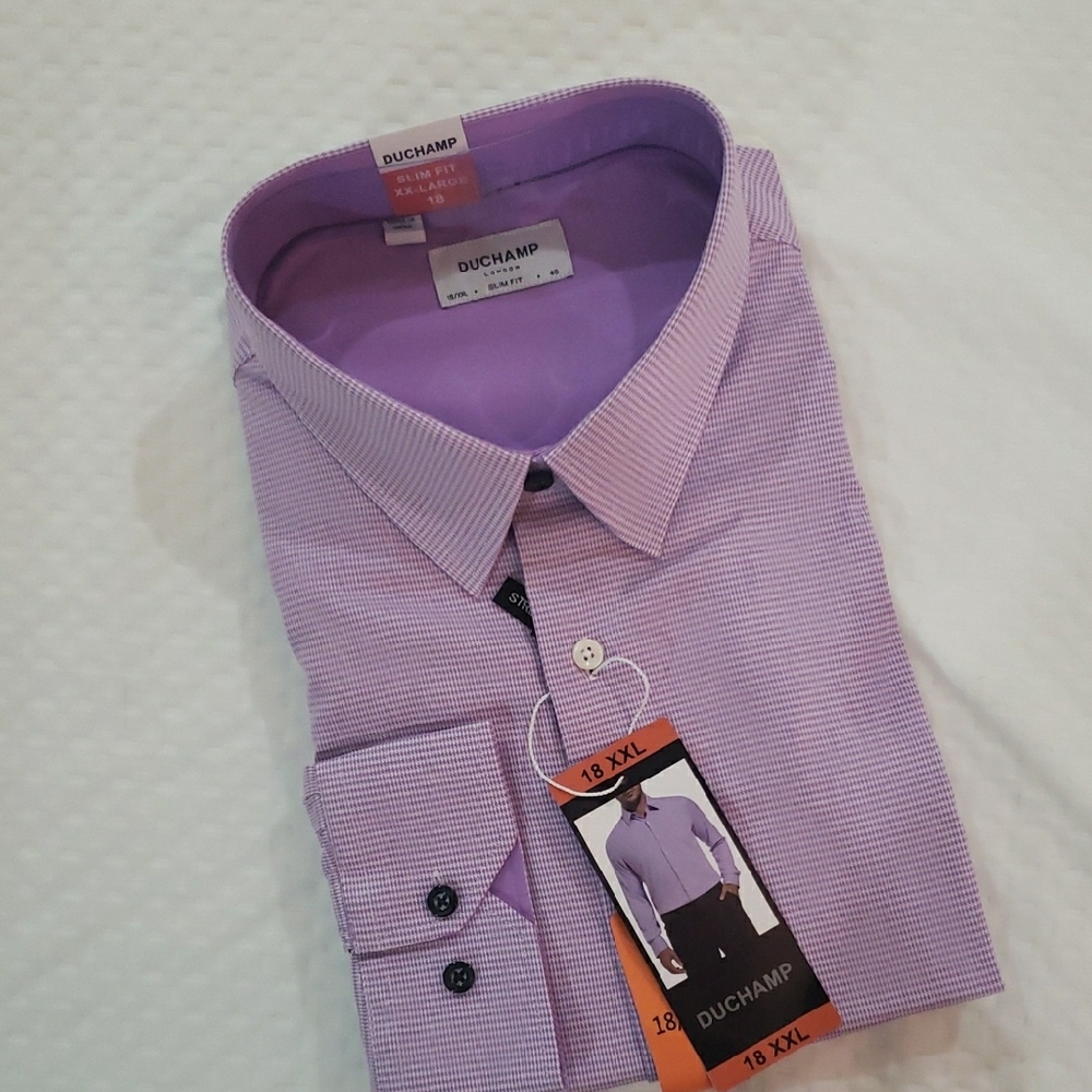Duchamp Lavender Men's Dress Shirt